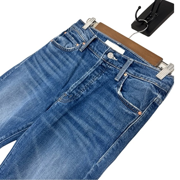 Mother Superior Scrapper Ankle Jeans Cowboys Don't Cry - Picture 3 of 16